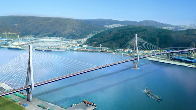 Private investment business construction of Ulsan Bridge and accident road